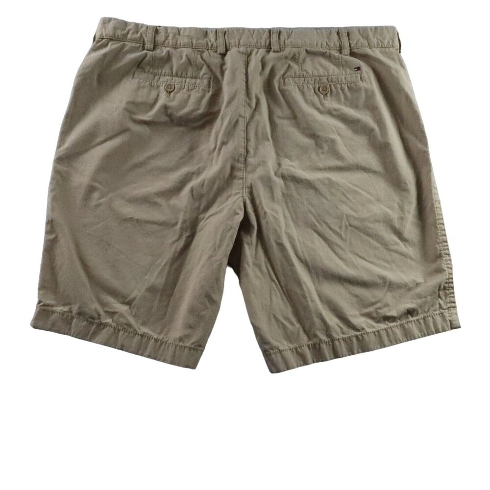 Tommy Hilfiger Shorts Men's Chinos 100% Cotton Slash Pockets Buttons Brown 42 - Picture 8 of 11